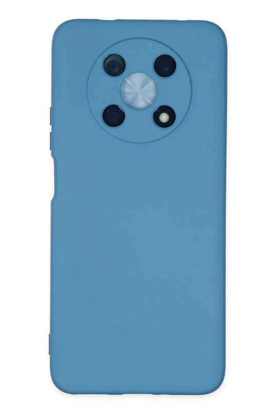 Huawei Nova Y90 Nano içi Kadife Silikon Kılıf - Mavi