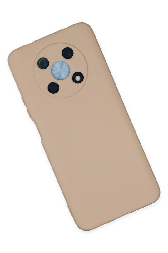 Huawei Nova Y90 Nano içi Kadife Silikon Kılıf - Pudra 3