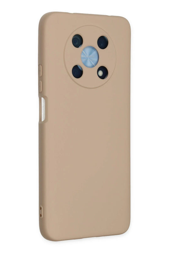 Huawei Nova Y90 Nano içi Kadife Silikon Kılıf - Pudra 2