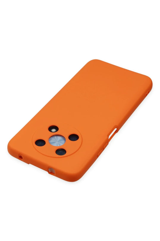 Huawei Nova Y90 Nano içi Kadife Silikon Kılıf - Turuncu 4