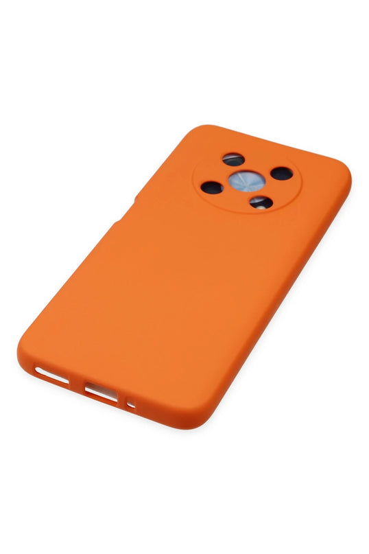 Huawei Nova Y90 Nano içi Kadife Silikon Kılıf - Turuncu 3