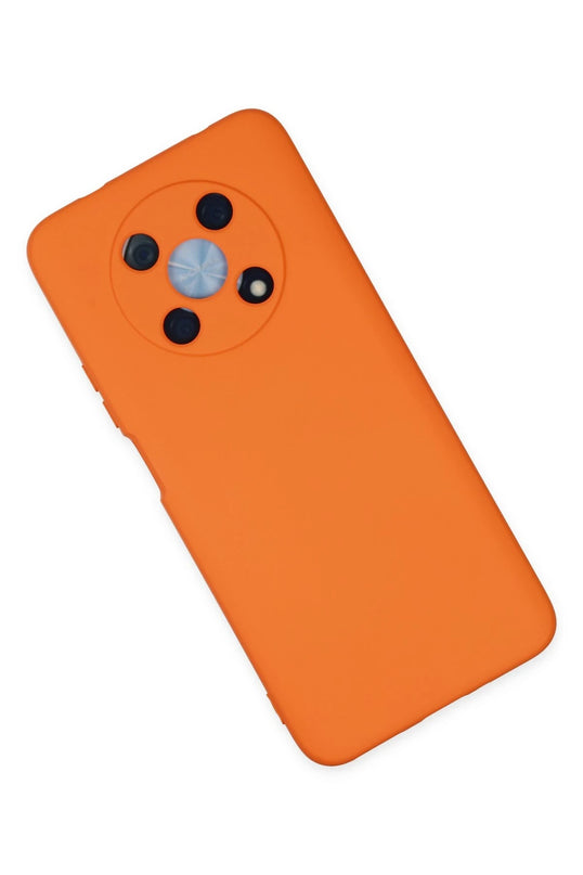 Huawei Nova Y90 Nano içi Kadife Silikon Kılıf - Turuncu 5