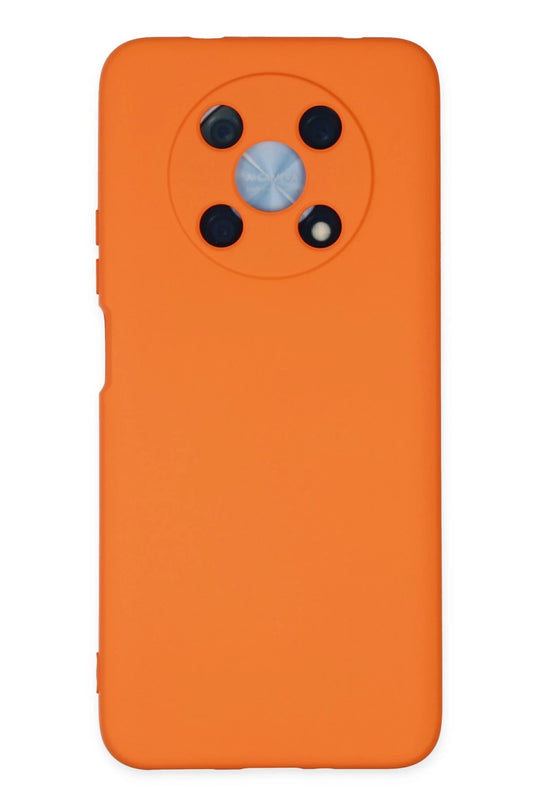 Huawei Nova Y90 Nano içi Kadife Silikon Kılıf - Turuncu