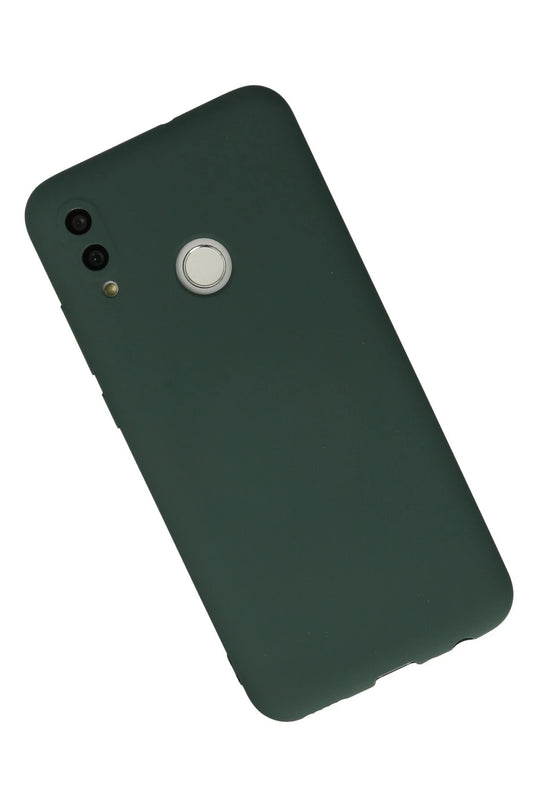 Huawei P Smart 2019 Nano içi Kadife Silikon Kılıf - Koyu Yeşil 2