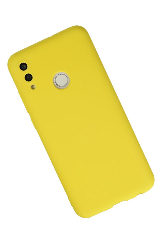 Huawei P Smart 2019 Nano içi Kadife Silikon Kılıf - Sarı 2