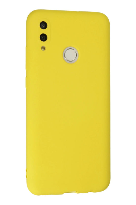 Huawei P Smart 2019 Nano içi Kadife Silikon Kılıf - Sarı 3