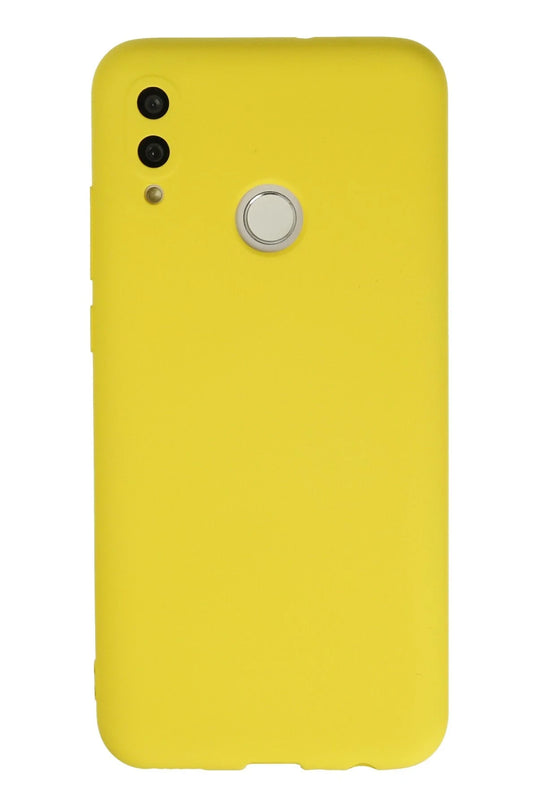 Huawei P Smart 2019 Nano içi Kadife Silikon Kılıf - Sarı
