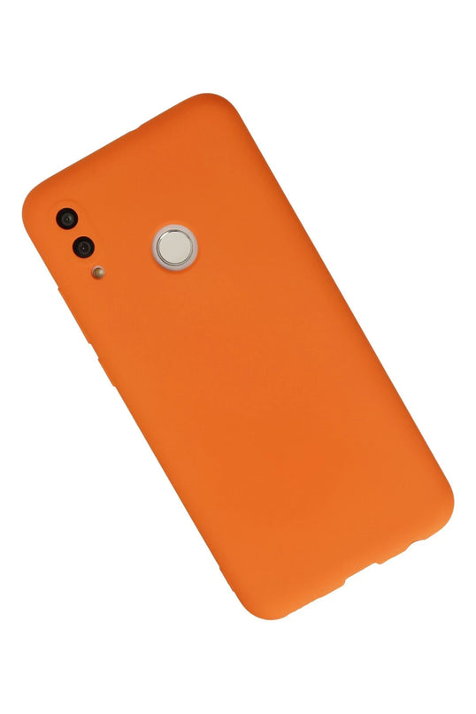 Huawei P Smart 2019 Nano içi Kadife Silikon Kılıf - Turuncu 2
