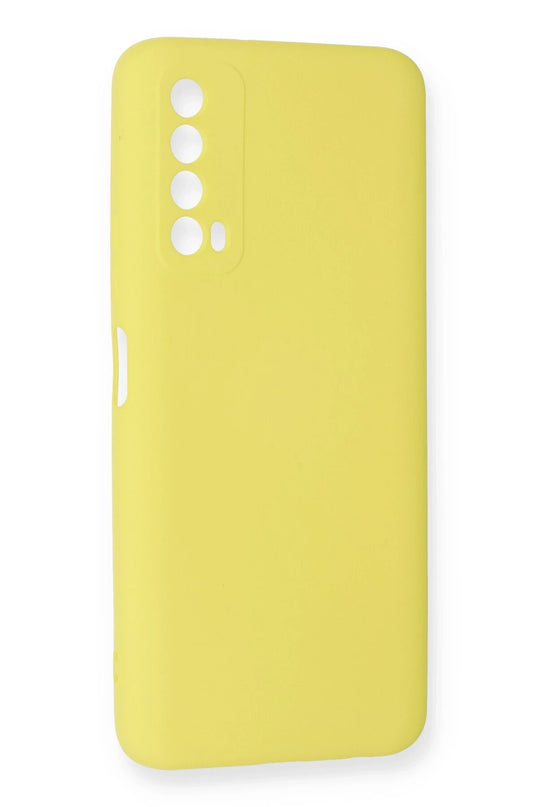 Huawei P Smart 2021 Nano içi Kadife Silikon Kılıf - Sarı 2