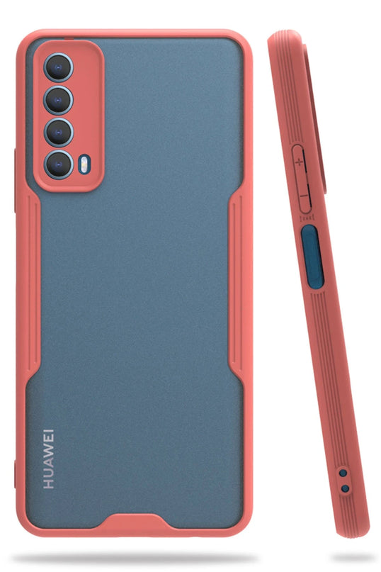 Huawei P Smart 2021 Platin Silikon Kılıf - Pembe