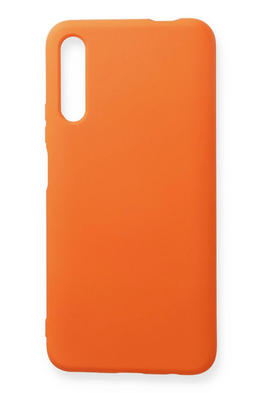 Huawei P Smart Pro / Y9S Nano içi Kadife Silikon Kılıf - Turuncu