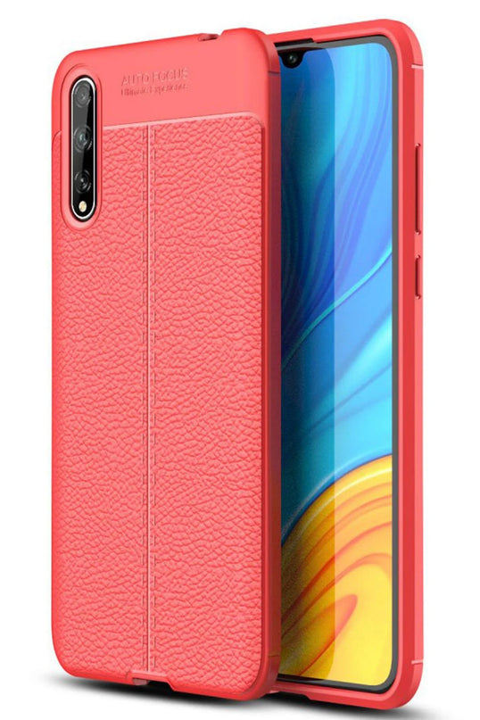 Huawei P Smart S Auto Focus Kapak Kılıf - Kırmızı