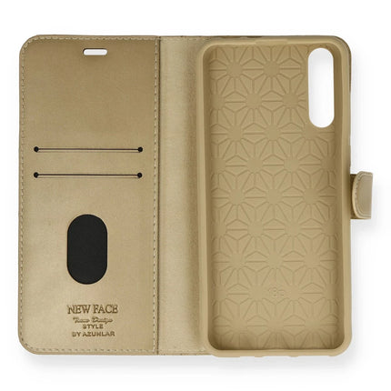 Huawei P Smart S Trend S Plus Kapaklı Kılıf - Gold 2