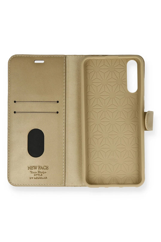 Huawei P Smart S Trend S Plus Kapaklı Kılıf - Gold 2