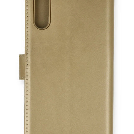 Huawei P Smart S Trend S Plus Kapaklı Kılıf - Gold
