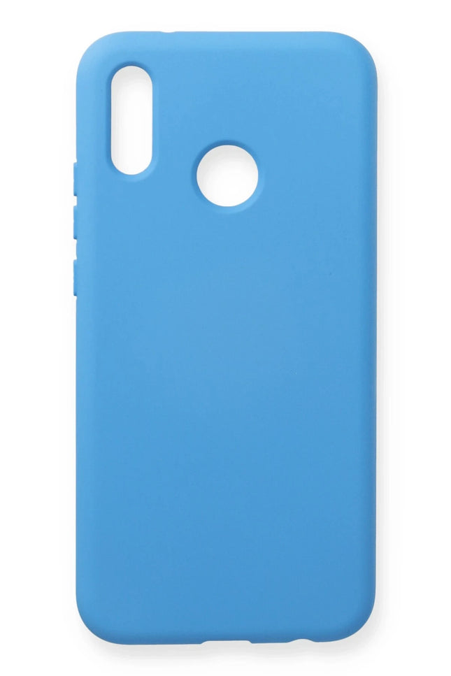 Huawei P20 Lite Nano içi Kadife Silikon Kılıf - Mavi
