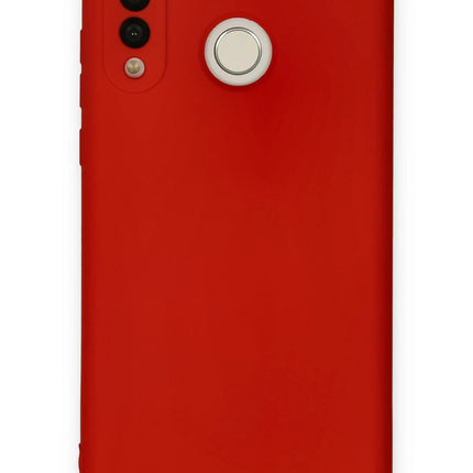 Huawei P30 Lite Nano içi Kadife Silikon Kılıf - Kırmızı