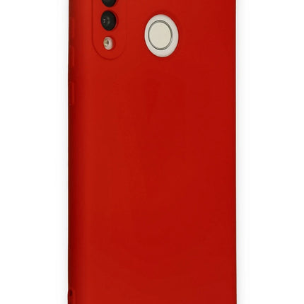 Huawei P30 Lite Nano içi Kadife Silikon Kılıf - Kırmızı 2