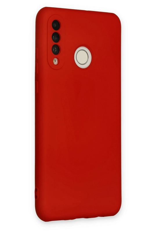 Huawei P30 Lite Nano içi Kadife Silikon Kılıf - Kırmızı 2