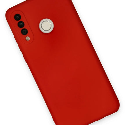Huawei P30 Lite Nano içi Kadife Silikon Kılıf - Kırmızı 3