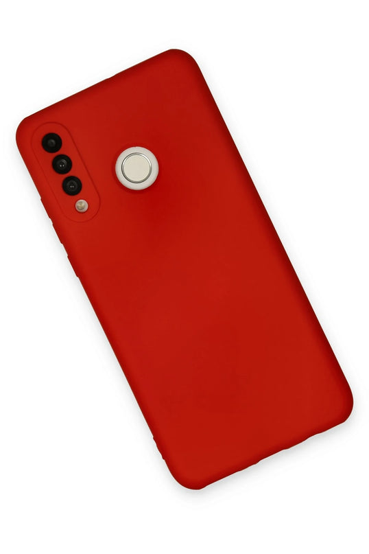 Huawei P30 Lite Nano içi Kadife Silikon Kılıf - Kırmızı 3
