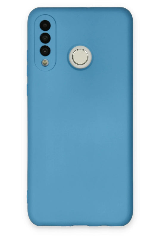 Huawei P30 Lite Nano içi Kadife Silikon Kılıf - Mavi
