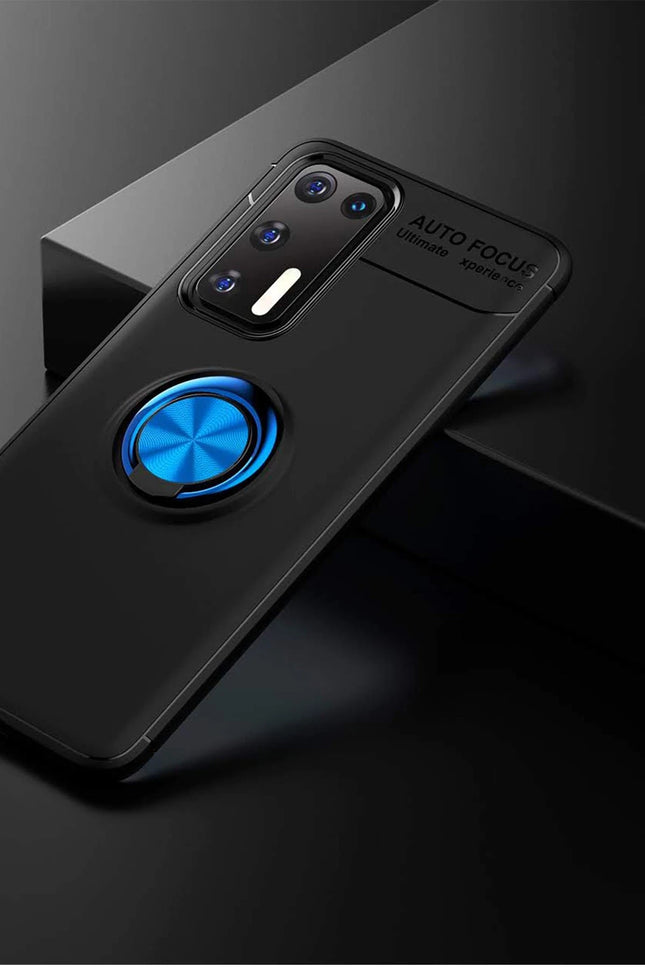 Huawei P40 Range Yüzüklü Silikon Kılıf - Siyah 3 3