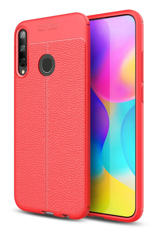 Huawei P40 Lite E Auto Focus Kapak Kılıf - Kırmızı