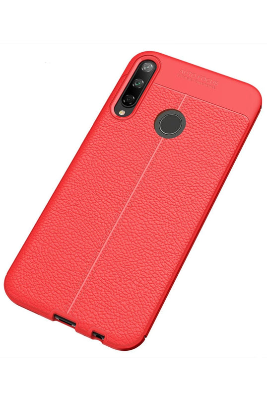 Huawei P40 Lite E Auto Focus Kapak Kılıf - Kırmızı 2