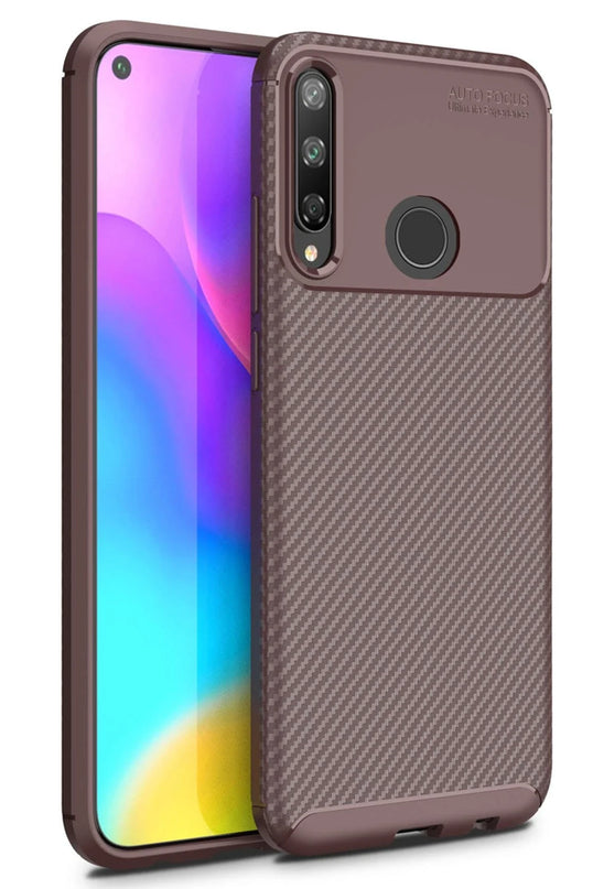 Huawei P40 Lite E Auto Focus Karbon Kapak Kılıf