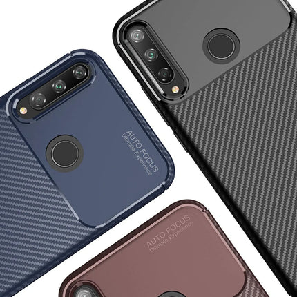 Huawei P40 Lite E Auto Focus Karbon Kapak Kılıf 3