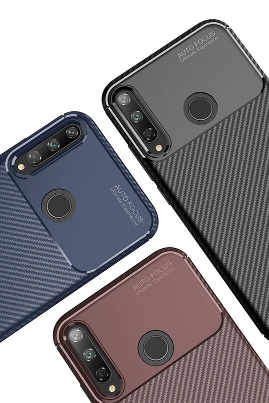 Huawei P40 Lite E Auto Focus Karbon Kapak Kılıf 3