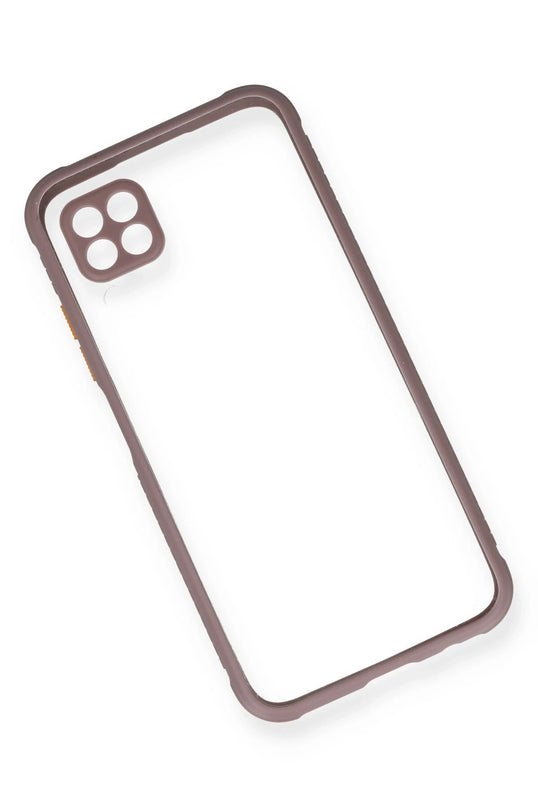 Huawei P40 Lite Miami Şeffaf Silikon Kılıf - Açık Mor 3