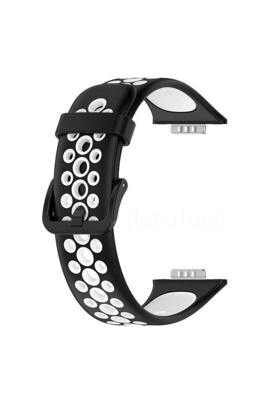 Huawei Watch Fit 2 Spor Delikli Kordon - Siyah 4 2