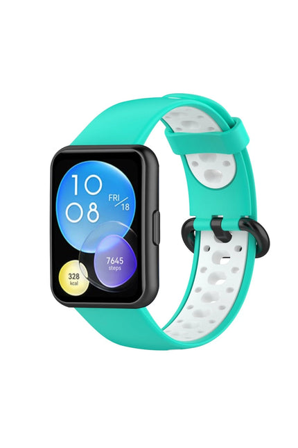 Huawei Watch Fit 2 Spor Delikli Kordon - Turkuaz