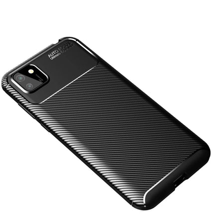 Huawei Y5P Auto Focus Karbon Kapak Kılıf - Siyah 2