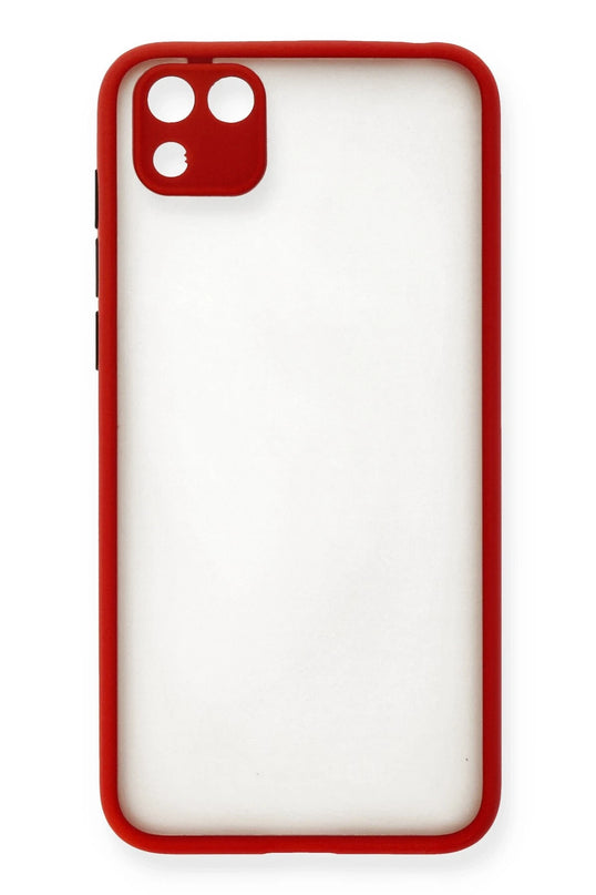 Huawei Y5P Montreal Silikon Kapak Kılıf - Kırmızı