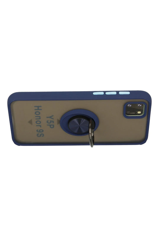 Huawei Y5P Montreal Yüzüklü Silikon Kapak Kılıf - Lacivert 3