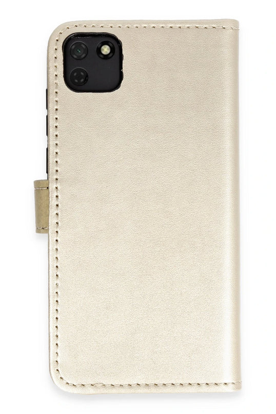 Huawei Y5P Trend S Plus Kapaklı Kılıf - Gold