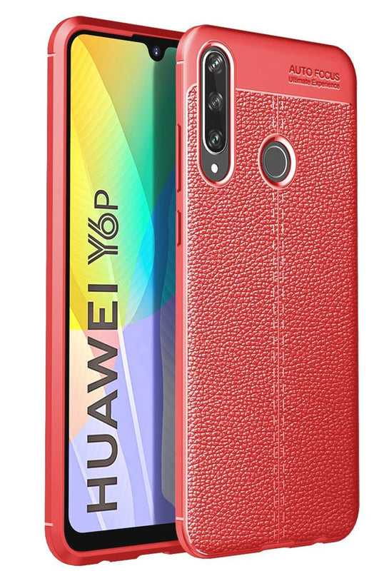 Huawei Y6P Auto Focus Kapak Kılıf - Kırmızı