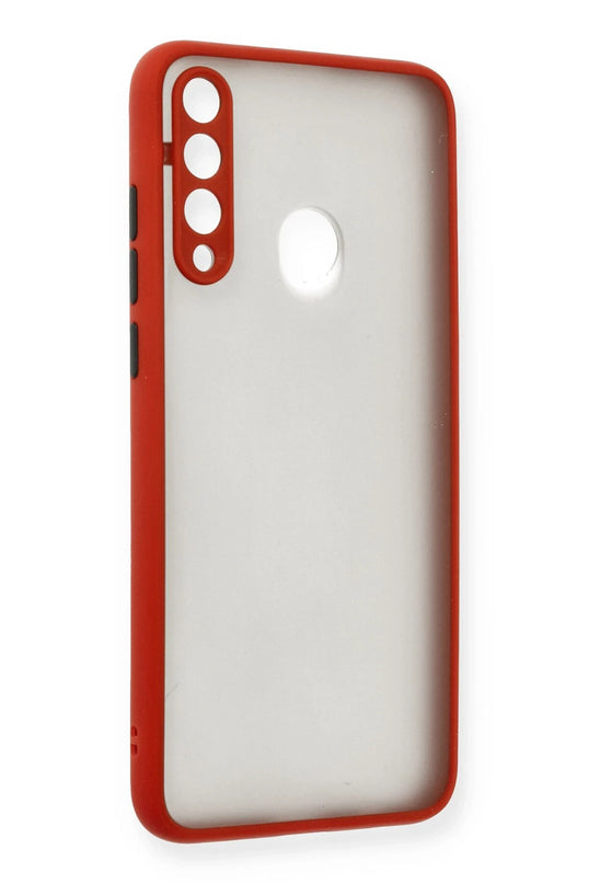 Huawei Y6P Montreal Silikon Kapak Kılıf - Kırmızı 2