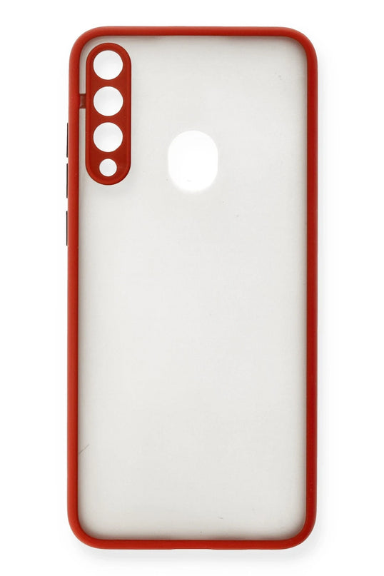 Huawei Y6P Montreal Silikon Kapak Kılıf - Kırmızı
