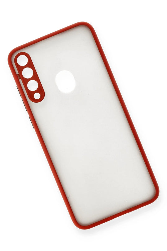 Huawei Y6P Montreal Silikon Kapak Kılıf - Kırmızı 3