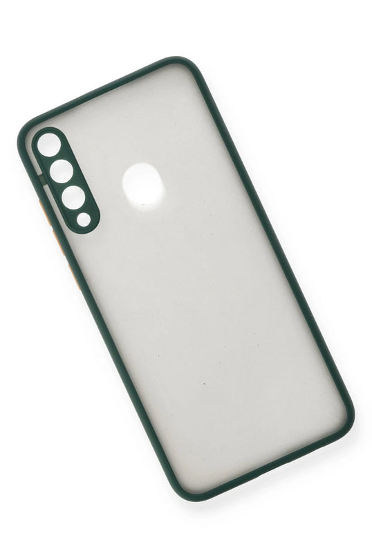 Huawei Y6P Montreal Silikon Kapak Kılıf - Yeşil 3