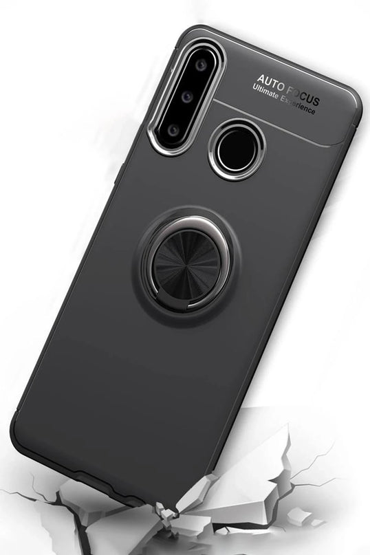 Huawei Y6P Range Yüzüklü Silikon Kılıf - Kırmızı 5
