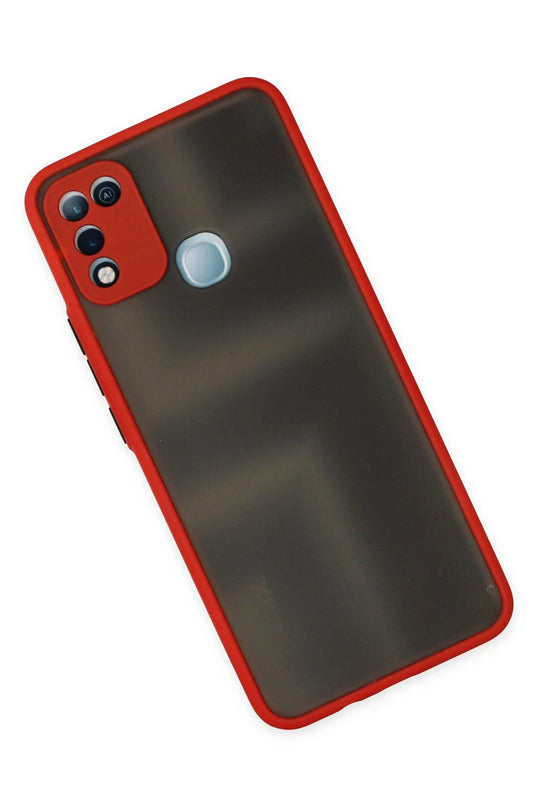 Infinix Hot 10 Play Montreal Silikon Kapak Kılıf - Kırmızı 3