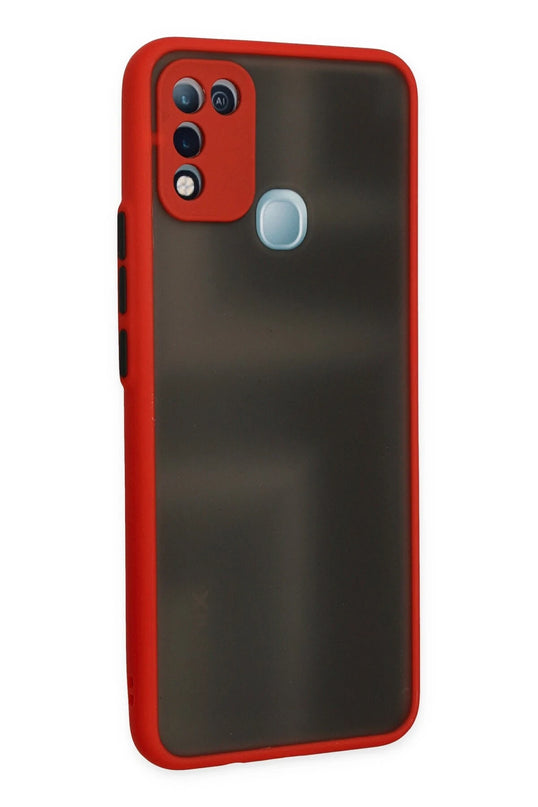 Infinix Hot 10 Play Montreal Silikon Kapak Kılıf - Kırmızı 2