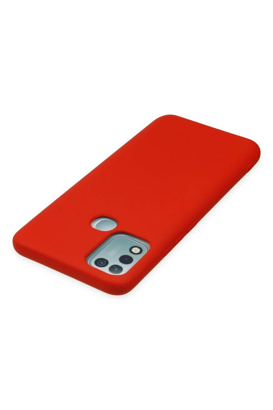 Infinix Hot 10 Play Nano içi Kadife Silikon Kılıf - Kırmızı 5