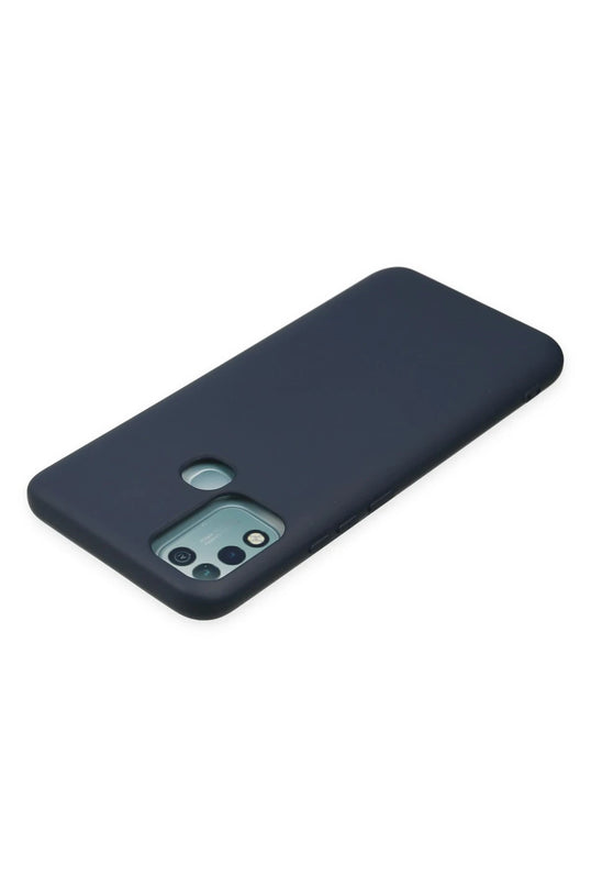Infinix Hot 10 Play Nano içi Kadife Silikon Kılıf - Lacivert 5