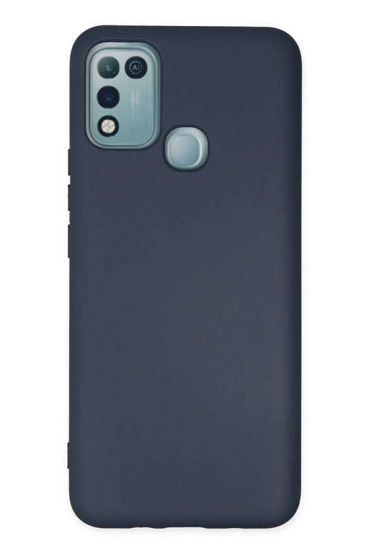 Infinix Hot 10 Play Nano içi Kadife Silikon Kılıf - Lacivert